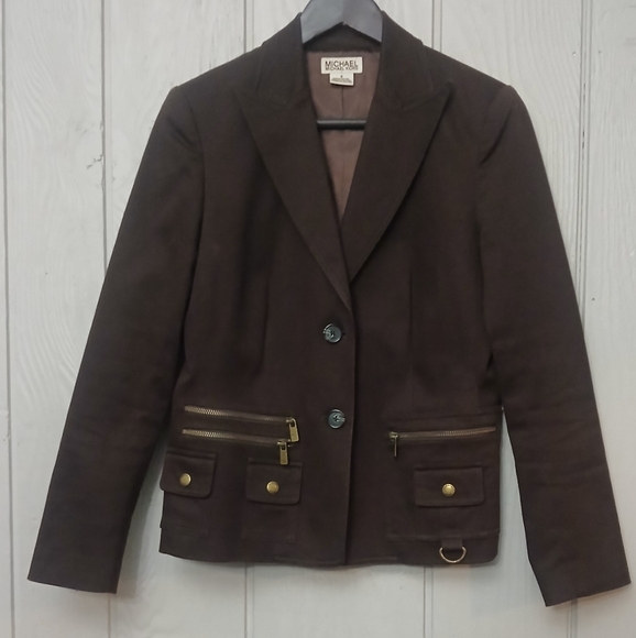 Michael Kors Brown Blazer Size 8 - Picture 1 of 7